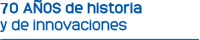 70 años de historia y de innovaciones